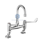 Double Elbow Action Surgical Basin Mixer, Pillar Type